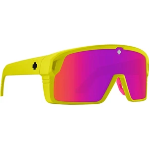 Neue SPY MONOLITH Sonnenbrille | matt neongelb/grau grün pink spektral verspiegelt - Bild 1 von 5