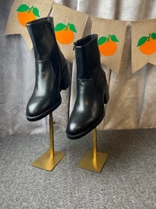 Steve Madden Phillie stivaletto donna in pelle con tacco a blocco misura 9,5 - Foto 1 di 9