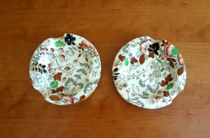 Set 2 posacenere vintage Royal Cauldon England Est 1774 motivo agrodolce floreale - Foto 1 di 9