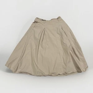 Banana Republic Women's Beige Brown Skirt 100% Cotton Size Small - Picture 1 of 5