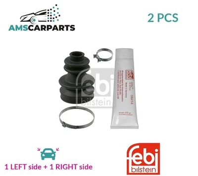 CV JOINT BOOT KIT PAIR TRANSMISSION END FRONT 12416 FEBI BILSTEIN 2PCS NEW - Image 1 of 4