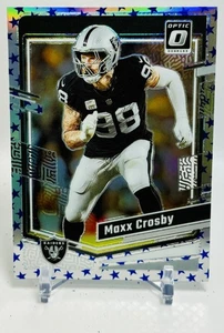 2023 Panini Donruss Optic Maxx Crosby Blue Stars Prizm #100 Raiders - Bild 1 von 2