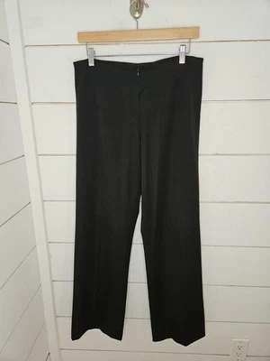 Fabrizio Gianni Talla 10 Negro Pierna Recta Vestido Pantalones Foto 1 de 4