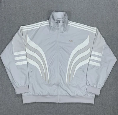 Chaqueta de Pista Adidas Originales Trefoil Q3 ATL Gris Blanco IZ2600 Para Hombre XL Foto 1 de 4