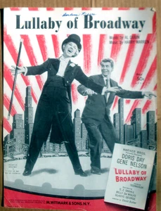Lullaby of Broadway Vtg Sheet Music from the Musical (1950 Edition w/ Uke) - Picture 1 of 4
