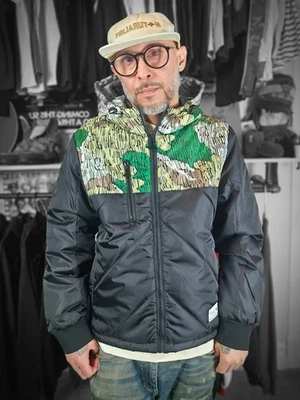 Lifted Research Group LRG Natural Scratch Camo Puffer Jacket Men's Medium NWT - Image 1 of 4