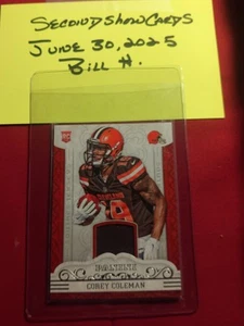 2016 Panini Squires Relics Jersey #5 Corey Coleman Rookie Cleveland Browns RC - Bild 1 von 2
