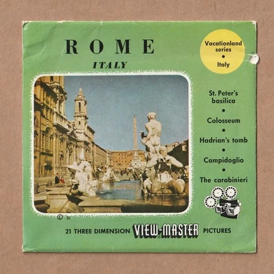 Complete Set of vintage View-Master reels Rome, Italy 1949 - Image 1 of 2