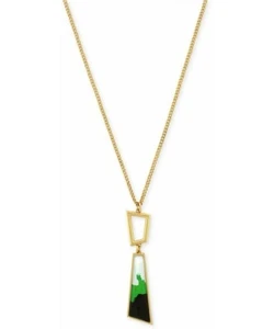 Vince Camuto Gold-Tone Painted Stone Pendant Necklace 141619 - Picture 1 of 1
