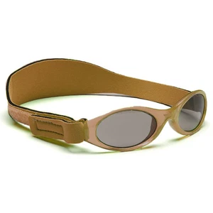 Childs Sunglasses Kidz Banz Adjustable Boys Retro Brown Adventure Strap - Picture 1 of 1