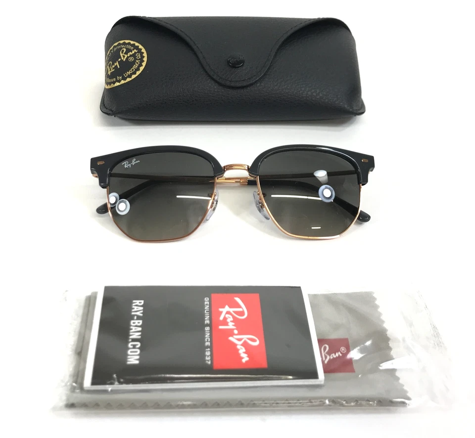 Gafas de sol Ray-Ban RB4416 NUEVAS CLUBMASTER 6720/71 gris oscuro sobre oro rosa 51 mm Foto 1 de 4