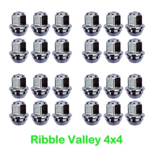 FORD RANGER SOLID WHEEL NUTS SET OF 24 NO CAPS! M12 x 1.5 - ONE PIECE TYPE - Picture 1 of 2