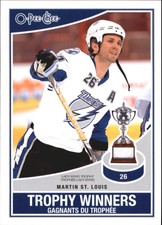 2010-11 (LIGHTNING) O-Pee-Chee Trophy Winners #TW8 Martin St. Louis