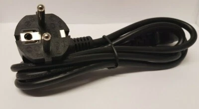 3m EU to C13 Kettle Power Lead, Right Angle Moulded Plug - Black - Image 1 of 4