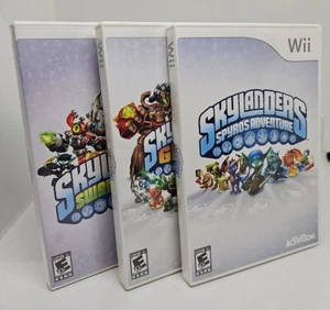 Skylanders Giants, Swap Force & Spyro’s Adventure Nintendo Wii Game Lot Tested - Picture 1 of 11
