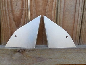 LRB Speed Mazda RX7 Power Mirror Plate Triangle PAIR FC3S A Pillar Side Trim  - Picture 1 of 6