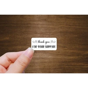 Thank You For Your Business or Support Labels | 2" x 1" Stickers | Set of 15 - Picture 1 of 4