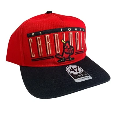 Chapéu boné ajustável Snapback St. Louis Cardinals '47 marca Cooperstown engate OSFM - Imagem 1 de 4