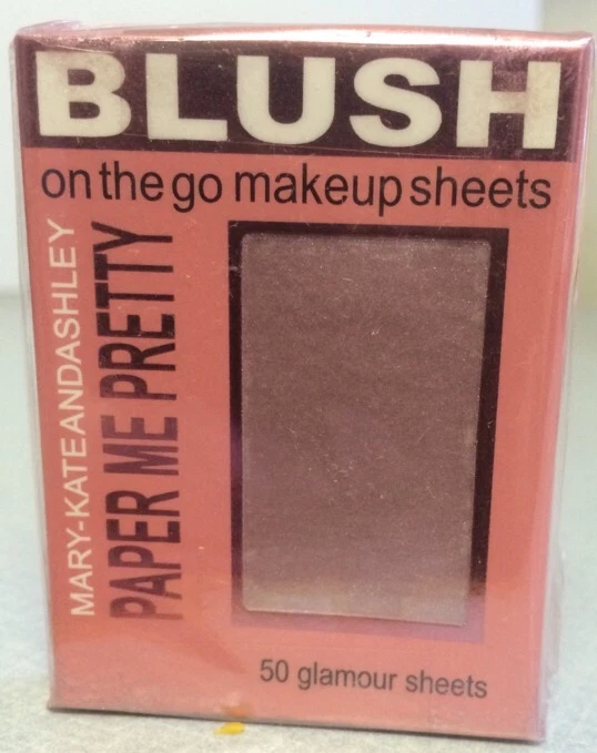 Mary-Kate and Ashley Paper Me Pretty On The Go Make Up 50 Sheets in WARMTH Blush Foto 1 de 1