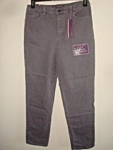 Pantalones de mezclilla para dama talla 16 Ave Gloria Vanderbilt gris adelgazante embellecidos - Imagen 1 de 2