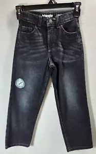 Wrangler Boys Jeans Black Size 5 Slim Adjustable Waist Comfort Pants - Picture 1 of 8