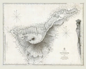 1838 Map of Tenerife Canary Islands - Picture 1 of 4