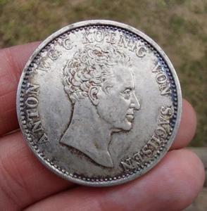 Germany Sachsen Thaler Taler 1828 Km 1112 - Picture 1 of 4