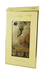 MICHAEL KORS Gold MK Signature iPhone 4/4S Phone Case - Picture 1 of 4