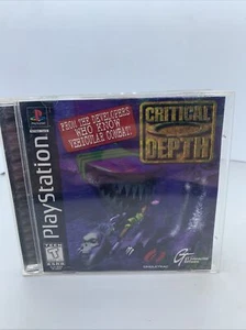 Critical Depth (PS1 Sony PlayStation 1) CIB Tested Black Label - Picture 1 of 6