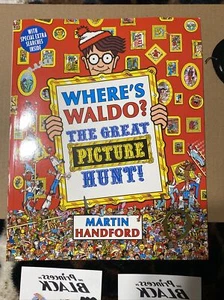 Where's Waldo? The Great Picture Hunt paperback ,Handford,Martin Book Stuff Rare - Foto 1 di 10