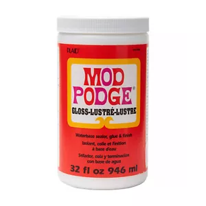 Mod Podge All-In-One Waterbase Sealer Glue & Finish for all Surfaces 946ml Gloss - Picture 1 of 6