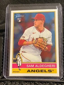 Sam Aldegheri RC 2025 Topps Heritage Base Chrome #322 Angels - Bild 1 von 2