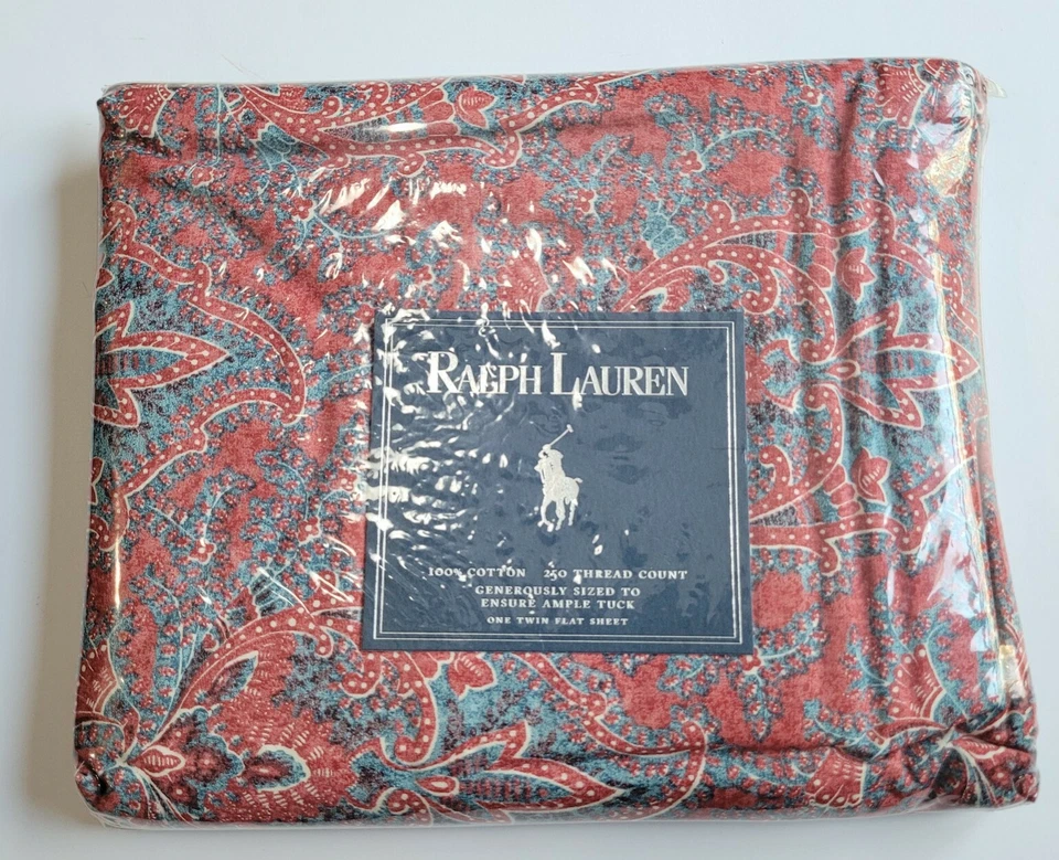 Sábana plana doble Ralph Lauren Meredith cachemira nueva con etiquetas Foto 1 de 2