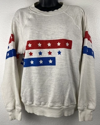 Vintage Wildfox Couture Pullover Sweatshirt Size XS Red White Blue Stars - Image 1 of 4
