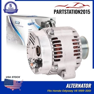 Alternator for Honda Odyssey 1999-2001 V6 3.5L 130 A/12 Volt CW 6-Groove Pulley - Picture 1 of 9