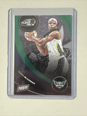 2025 Panini WNBA Player Of The Day Teaira McCowan Green /5  - Image 1 of 2