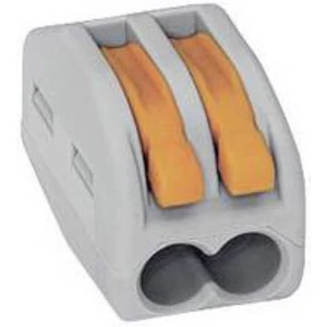 WAGO 222-412-25 Flexklemme 0,08-4 mm² 0,08-2,5 mm² Polig: 2 25 Stück - Bild 1 von 2