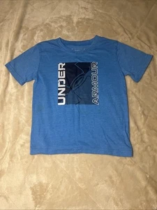 Under Armour Boys Blue T-Shirt Size 6 Short-Sleeved - Picture 1 of 3