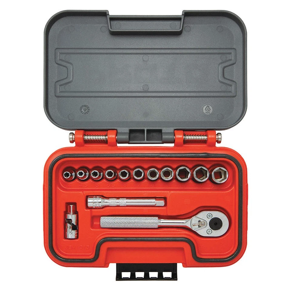 PROTO J47214S Socket Set,1/4" Drive,14 pcs.,Metric 60MK89 - Image 1 of 1