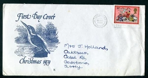 1979 Christmas 10p FDC. Guildford First Day Cover. SG 1105 - Imagen 1 de 1