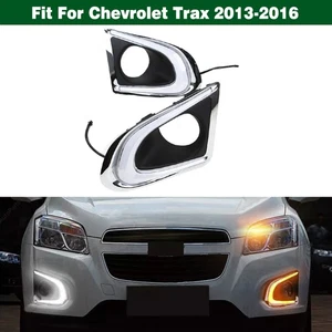 Par de luces de circulación diurna faros antiniebla con giro para Chevy Chevrolet Trax 2013-2016 - Imagen 1 de 9