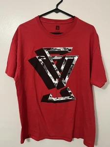 WWE NXT Undisputed Era Tee Shirt Adult Size Large Red Big Logo Adam Cole Forever - Picture 1 of 5