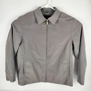 Kenneth Cole Reaction Grey Windbreaker Jacket Coat Full Zip Men Large L - Picture 1 of 15