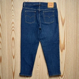 Jeans donna vintage anni 90 Levis denim pipistrello etichetta nera linguetta orlo diviso USA taglia 16 - Foto 1 di 13