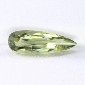 3.57Ct Superior Pear 16.3 x 6 MM 100% Natural Olive Green to Red Turkey Diaspore - Picture 1 of 4