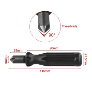 Drei Klinge Fasen Werkzeug für für Kunststoff und Kupferrohre 90 Grad Präzisi - Picture 1 of 12