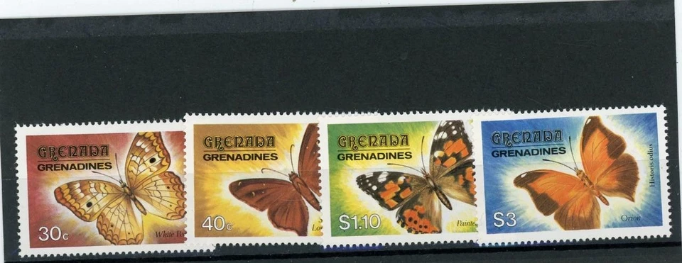 Grenada (Gren) 1982 Butterflies Scott# 480-3 Mint LH - Image 1 of 1