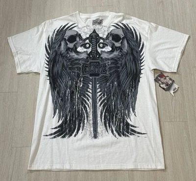 NUEVO CON ETIQUETAS 2010 MMA Elite x UFC Camisa Calavera Grande BJ Penn Mark Coleman Quinton Jackson Foto 1 de 4