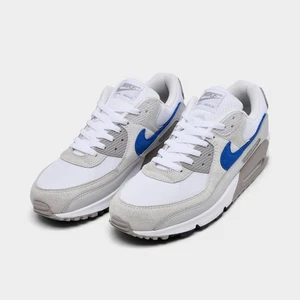 Nike Air Max 90 Casual Shoes White / Blue / Gray Sz 8 DM0029 110 - Picture 1 of 6