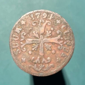 F - Switzerland Neuchatel - 1794 - 1/2 Batzen - Attractive Silver Coin! - Picture 1 of 2